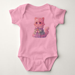 Body Para Bebê Body Infantil Presente de Chás de Bebê de Gatinho 