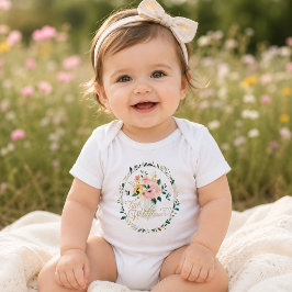 Body Para Bebê Body Pequena Flor Selvagem Bebê