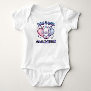 Body Para Bebê Body Sic de Bebê Nome Personalizado Y2K Anjo Urso