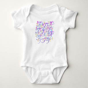 Body Para Bebê Body "T" Bebê Confete Letra