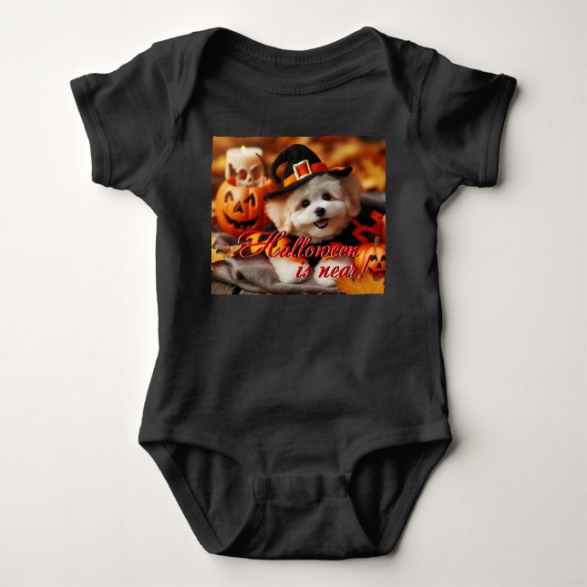 Body Para Bebê Bodyfatos Halloween (Frente)