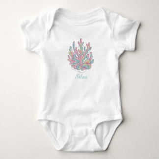 Body Para Bebê Bodys de Bebê Personalizado de Recife de Coral em 