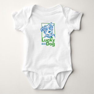 Body Para Bebê Bodysuit afortunado do cão do bebê