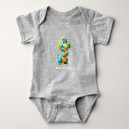 Body Para Bebê Bodysuit Bebê Dinossauro Fofo