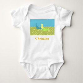 Body Para Bebê Bodysuit Bebê Gatos Na Grama
