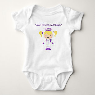 Body Para Bebê Bodysuit bonito do bebé da princesa Astronauta