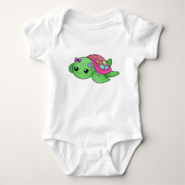 Body Para Bebê Bodysuit da tartaruga de mar