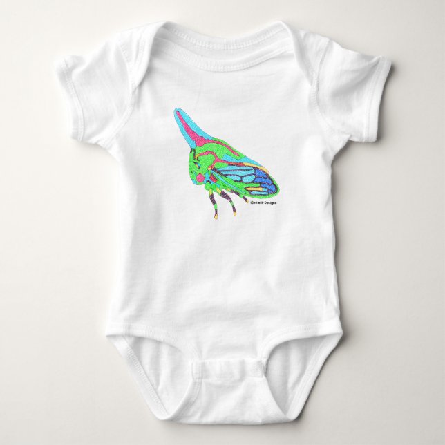 Body Para Bebê Bodysuit de Bebê (branco) - Saltador de Carvalho (Frente)