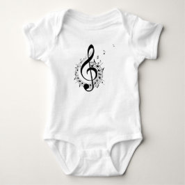 Body Para Bebê Bodysuit de Bebê com Design de Logotipo de Música