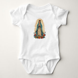 Body Para Bebê Bodysuit de Bebê da Virgem de Guadalupe