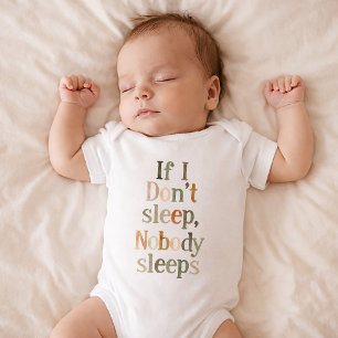 Body Para Bebê Bodysuit de Bebê Engraçado e Fofo que Precisa Dorm