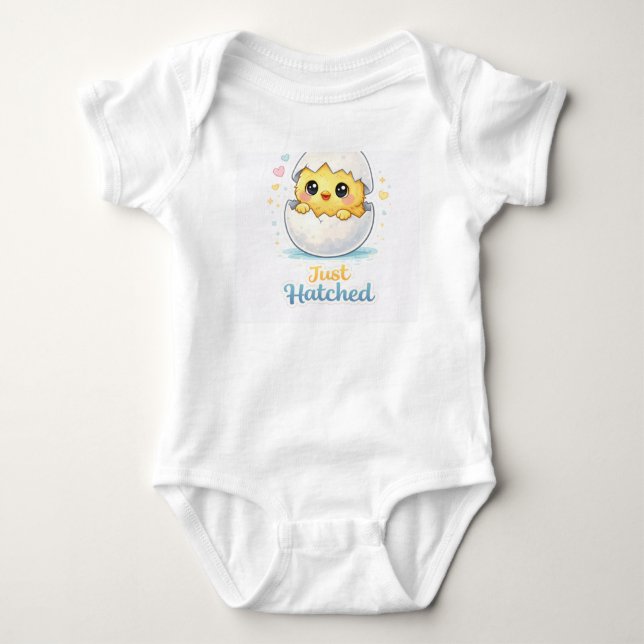 Body Para Bebê Bodysuit de Bebê Fofo Recém-Nascido (Frente)