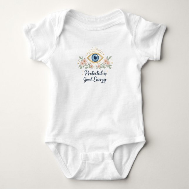 Body Para Bebê Bodysuit de Bebê Protegido | Design de Olho Gordo  (Frente)