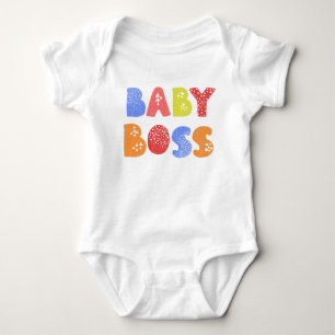 Body Para Bebê Bodysuit de bebê tipografia Cute Baby boss