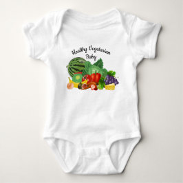 Body Para Bebê Bodysuit de Bebê Vegetariano Saudável