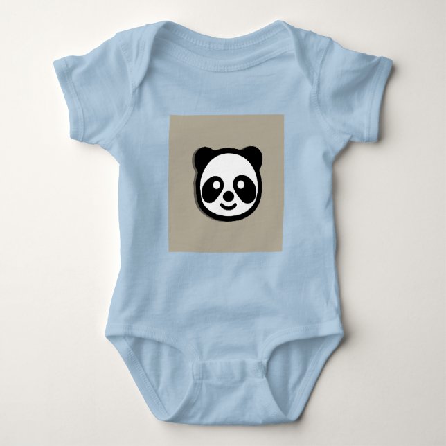 Body Para Bebê Bodysuit de Jersey para Bebê com Desenho de Ilustr (Frente)