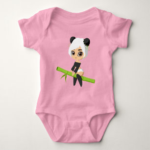 Body Para Bebê Bodysuit de Jersey para Bebê com Design Fofo de Pa