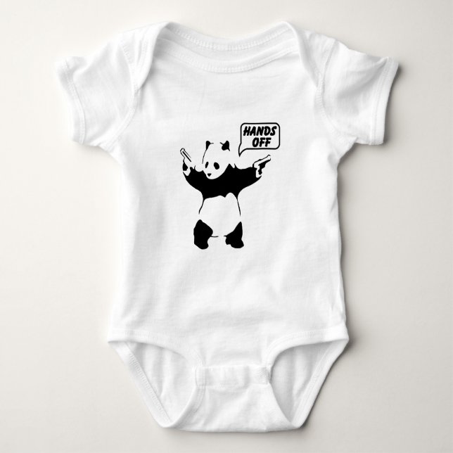 Body Para Bebê Bodysuit de Jersey para Bebê com Ilustração de Pan (Frente)
