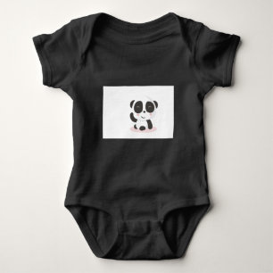 Body Para Bebê Bodysuit de Jersey para Bebê com Ilustração de Pan