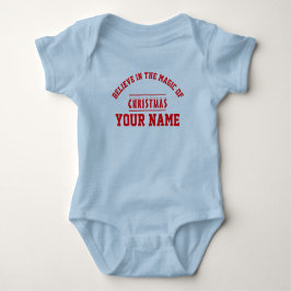 Body Para Bebê Bodysuit de Jersey personalizado de Natal cor