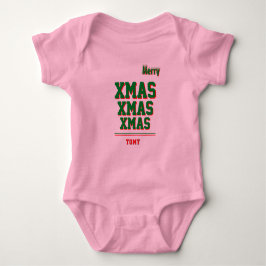 Body Para Bebê Bodysuit de Jersey personalizado de Natal para Beb