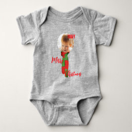 Body Para Bebê Bodysuit de Jersey personalizado de Natal para Beb