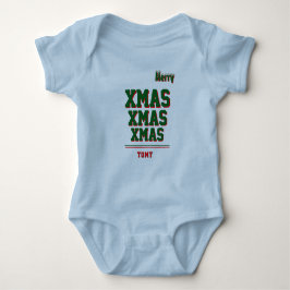 Body Para Bebê Bodysuit de Jersey personalizado de Natal para Beb