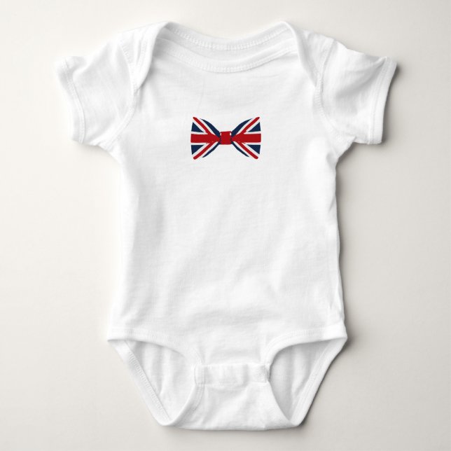 Body Para Bebê Bodysuit do bebê - arco de Union Jack (Frente)