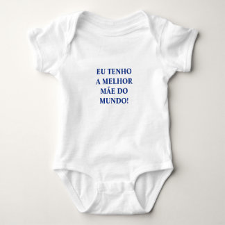 Body Para Bebê Bodysuit do bebê de "Mãe" do português