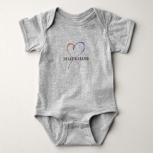 Body Para Bebê Bodysuit do bebê do guerreiro do coração