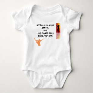 Body Para Bebê Bodysuit do bebê do rock and roll