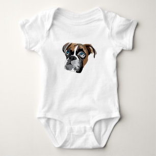 Body Para Bebê Bodysuit do cão do pugilista