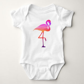 Body Para Bebê Bodysuit do por do sol do flamingo