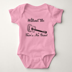 Body Para Bebê Bodysuit do tutu do bebê da guitarra acústica