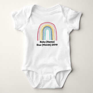 Body Para Bebê Bodysuit feito sob encomenda do anúncio do bebê do