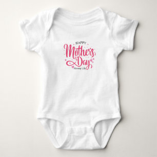 Body Para Bebê Bodysuit feito sob encomenda personalizado do dia
