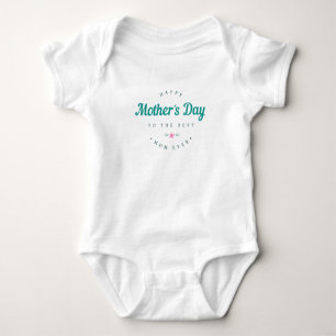 Body Para Bebê Bodysuit feliz do dia das mães da melhor mamã