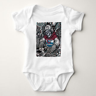 Body Para Bebê Bodysuit Jersey Colorado Dj Baby