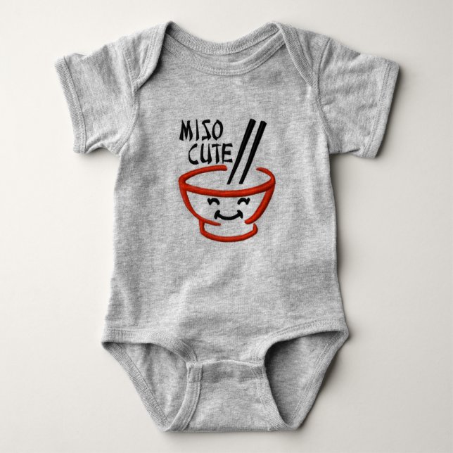 Body Para Bebê Bodysuit Miso Cute (Frente)