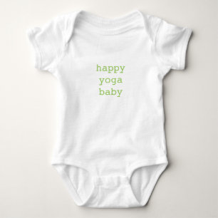 Body Para Bebê Bodysuit orgânico do bebê feliz da ioga
