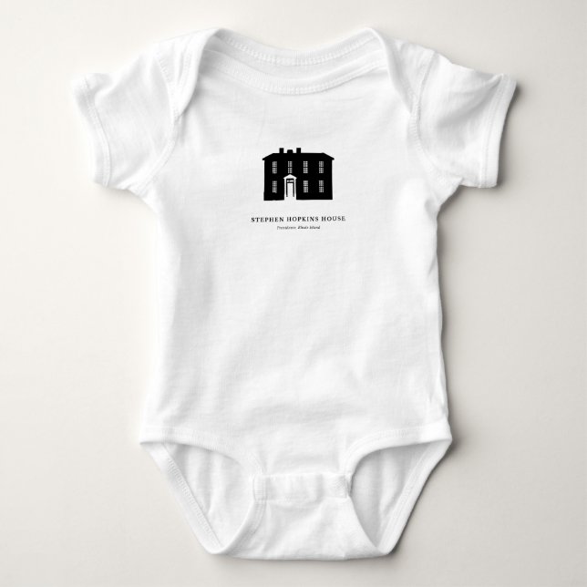 Body Para Bebê Bodysuit para Bebê — Casa Stephen Hopkins (Frente)