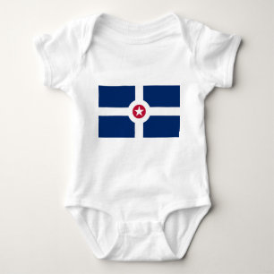 Body Para Bebê Bodysuit patriótico do bebê com a bandeira de