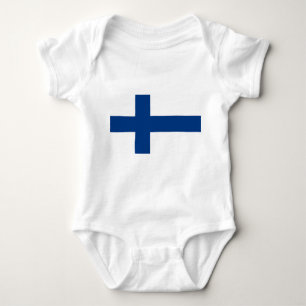Body Para Bebê Bodysuit patriótico do bebê com bandeira Finland