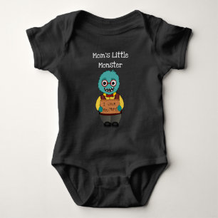 Body Para Bebê Bodysuit pequeno do bebê do monstro da mãe