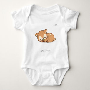 Body Para Bebê Bodysuit Personalizado Bebê Cute Chibi Veado Adorm