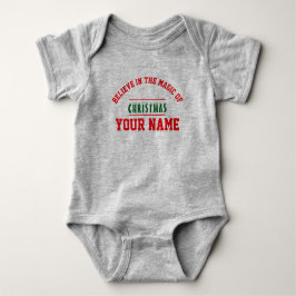 Body Para Bebê Bodysuit personalizado de Natal Jersey para Bebê c