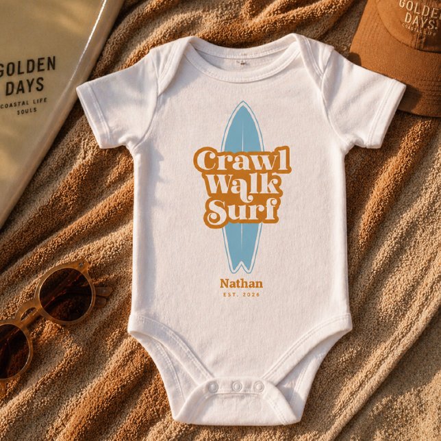 Body Para Bebê Bodysuit Personalizado para Bebê, Engatinhar Camin (Criador carregado)