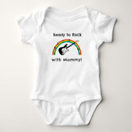 Body Para Bebê Bodysuit Personalizado Pronto para Rock