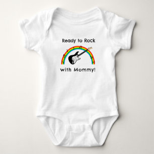 Body Para Bebê Bodysuit Personalizado Pronto para Rock