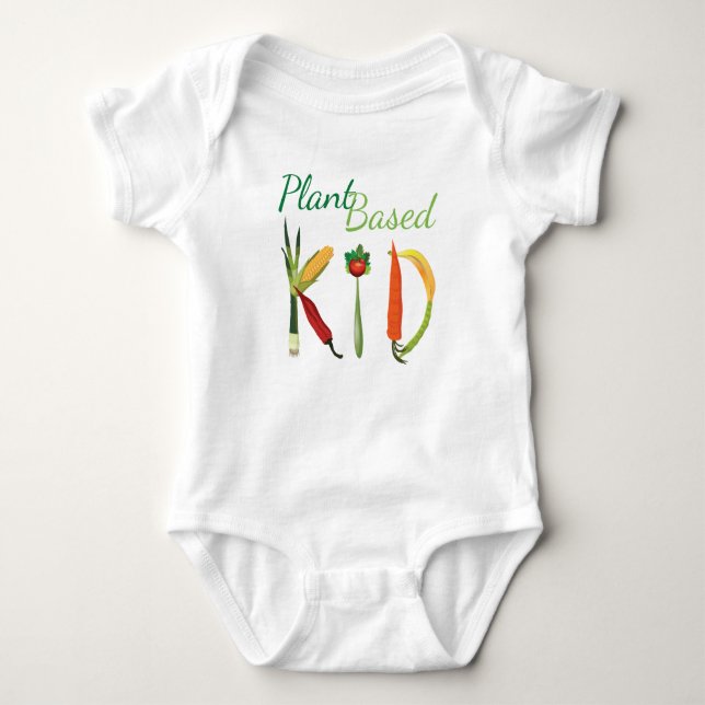 Body Para Bebê Bodysuit planta-baseado bonito do miúdo! (Frente)